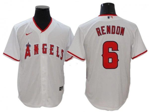 Los Angeles Angels #6 Anthony Rendon White Home Cool Base Jersey by My Store