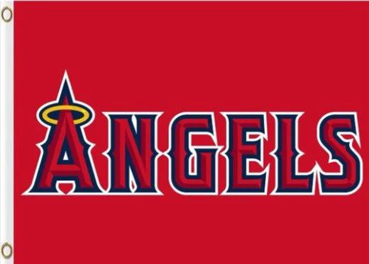 Los Angeles Angels of Anaheim Flag 3X5Ft Banner USA Polyester with Brass Grommets by flagsjustdoit