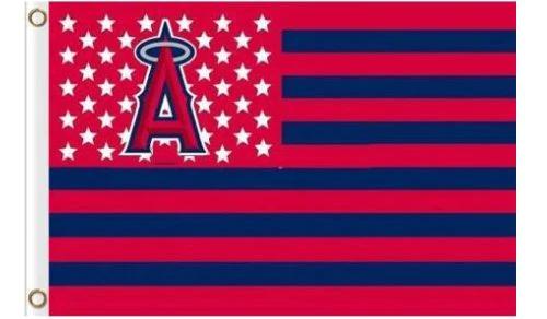 Los Angeles Angels of Anaheim USA Flag 3X5Ft Banner USA Polyester with Brass Grommets by flagsjustdoit
