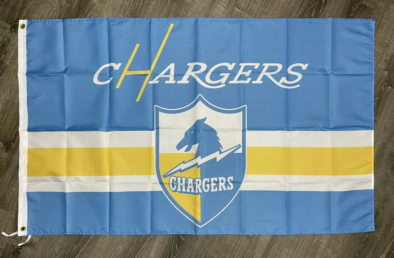 Los Angeles Chargers Retro Style Man-Cave Flag 3x5 ft Sports Banner Garage by flagsjustdoit