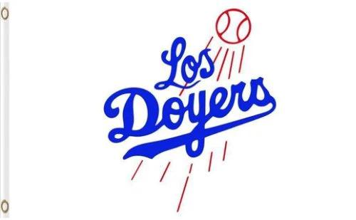 Los Angeles Dodgers Baseball Cub Flag 3X5Ft Banner USA Polyester with Brass Grommets by flagsjustdoit