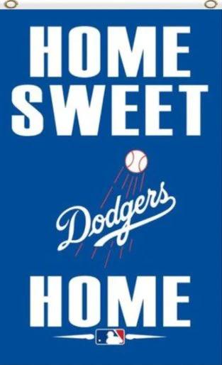 Los Angeles Dodgers Home Sweet Flag 3X5Ft Banner USA Polyester with Brass Grommets (Copy) by flagsjustdoit