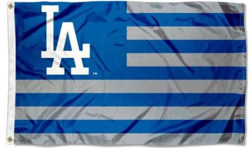 Los Angeles Dodgers Nation Flag 3X5Ft Banner USA Polyester with Brass Grommets by flagsjustdoit