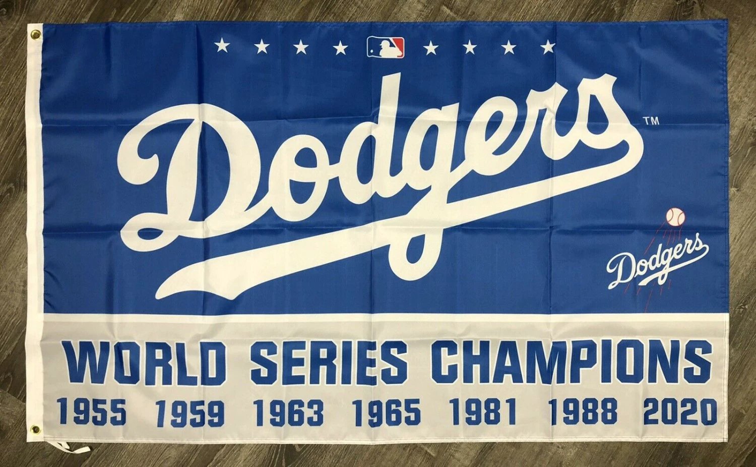 Los Angeles Dodgers Series Championship Flag 3x5 ft Banner Man-Cave by flagsjustdoit