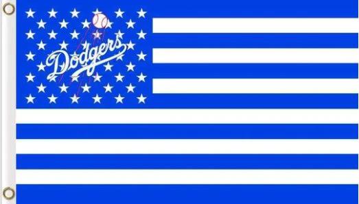 Los Angeles Dodgers Sport US Flag 3X5Ft Banner USA Polyester with Brass Grommets by flagsjustdoit
