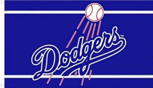 Los Angeles Dodgers US Flag 3X5Ft Banner USA Polyester with Brass Grommets by flagsjustdoit