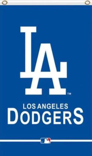 Los Angeles Dodgers Vertical Flag 3X5Ft Banner USA Polyester with Brass Grommets by flagsjustdoit