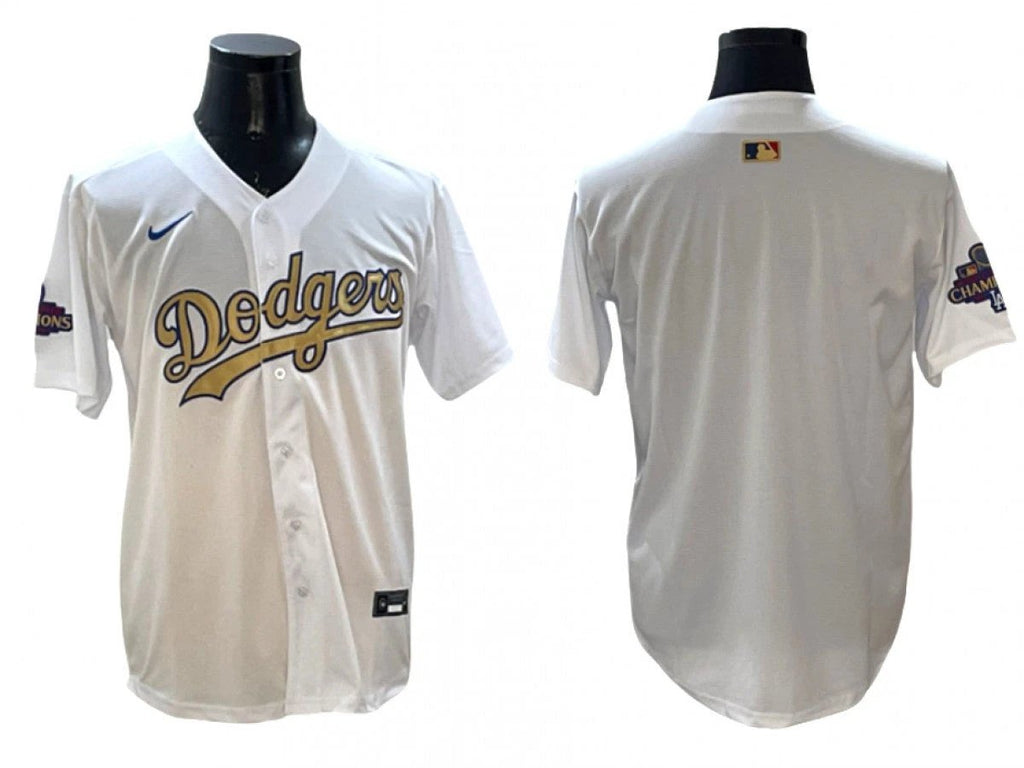Los Angeles Dodgers White 2025 Gold Collection Limited Jersey by My Store
