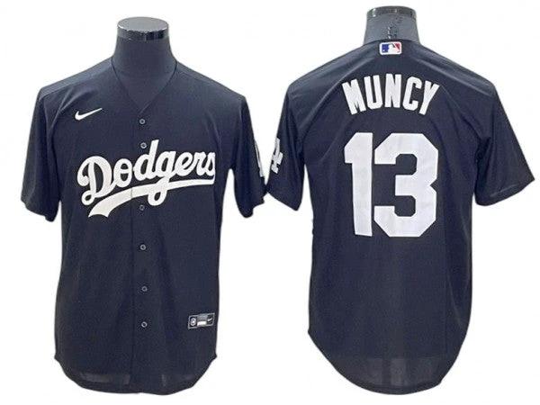 Los Angeles Dodgers #13 Max Muncy Black Cool Base Jersey by My Store
