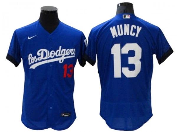Los Angeles Dodgers #13 Max Muncy City Connect Flex Base Jersey - Royal by My Store