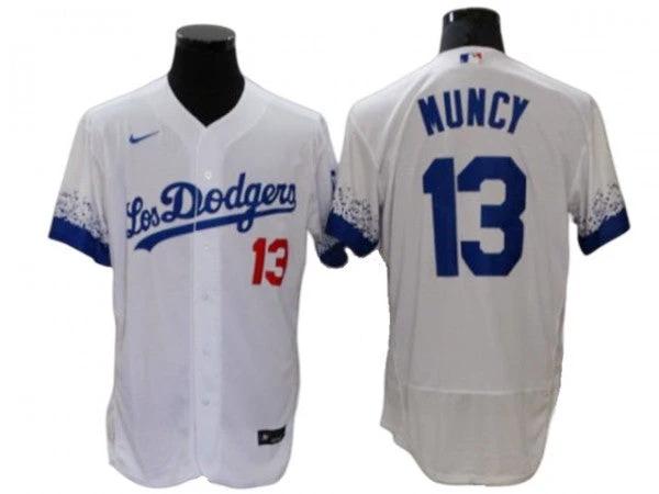 Los Angeles Dodgers #13 Max Muncy City Connect Flex Base Jersey -White by My Store