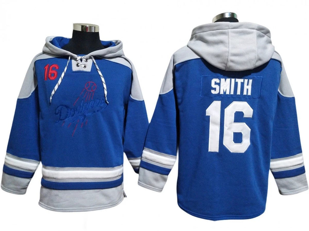 Los Angeles Dodgers #16 Will Smith Blue Pullover Hoodie by Hoodie Pullover