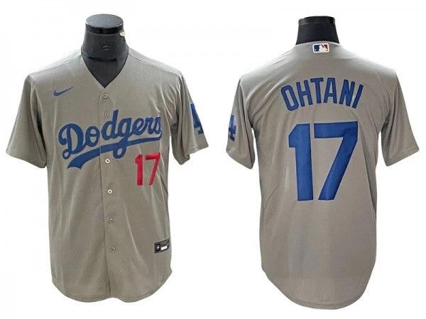 Los Angeles Dodgers #17 Shohei Ohtani Gray Alternate Limited Jersey by My Store