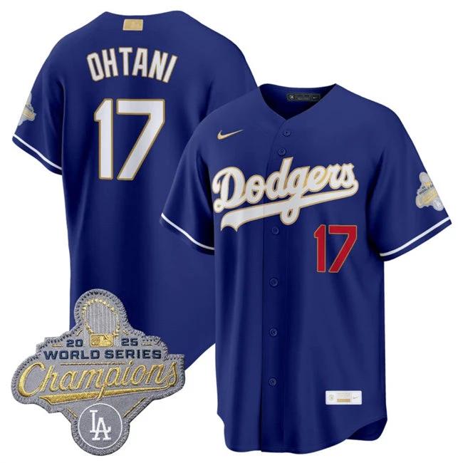 Los Angeles Dodgers #17 Shohei Ohtani Royal 2026 Gold Stadium Stitched Jersey by My Store