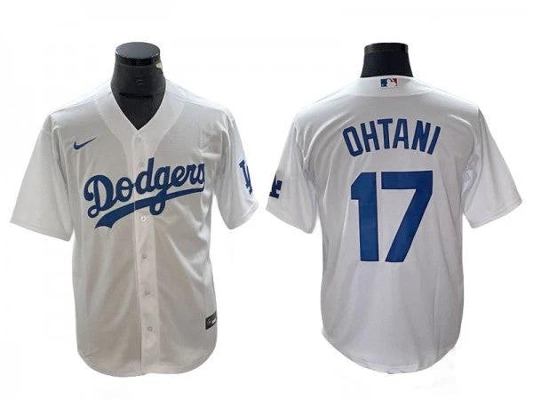 Los Angeles Dodgers #17 Shohei Ohtani White Cool Base Jersey by My Store