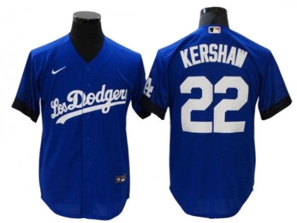 Los Angeles Dodgers #22 Clayton Kershaw Royal City Connect Cool Base Jersey by My Store