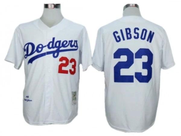 Los Angeles Dodgers #23 Kirk Gibson White Throwback Jersey by My Store