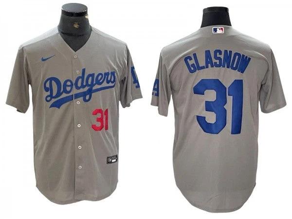 Los Angeles Dodgers #31 Tyler Glasnow Gray Alternate Limited Jersey by My Store
