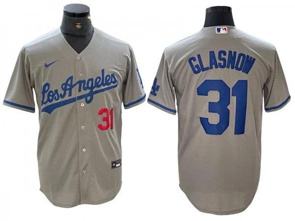 Los Angeles Dodgers #31 Tyler Glasnow Gray Road Limited Jersey by My Store