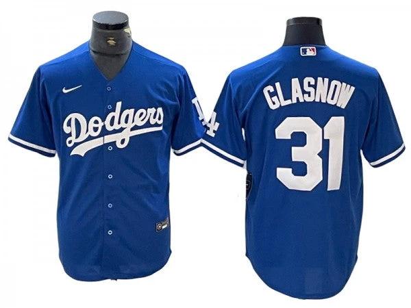Los Angeles Dodgers #31 Tyler Glasnow Royal Cool Base Jersey by My Store