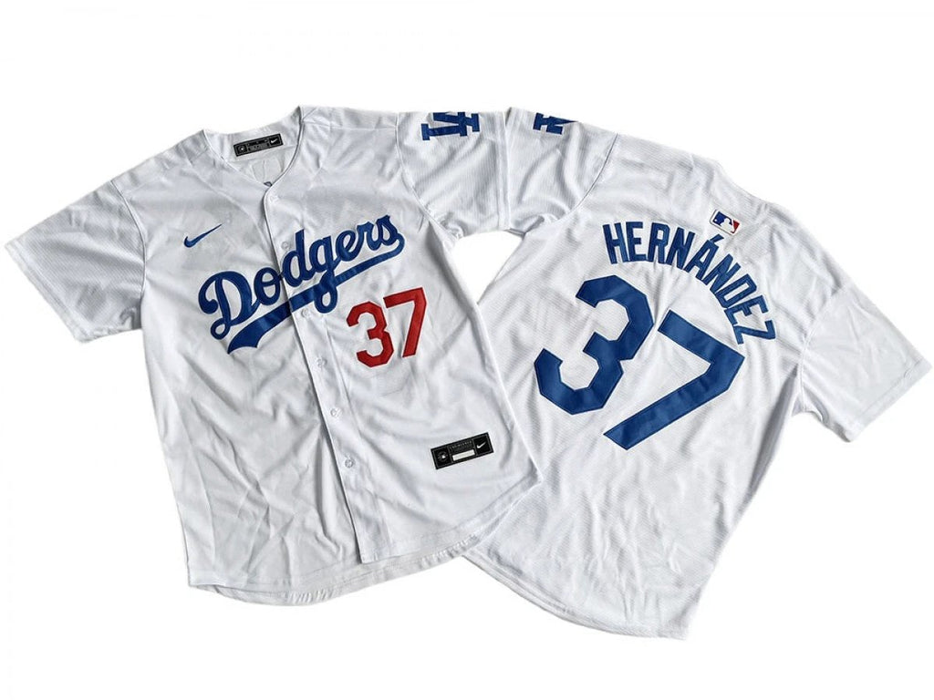 Los Angeles Dodgers #37 Teoscar Hernandez White Limited Jersey by My Store