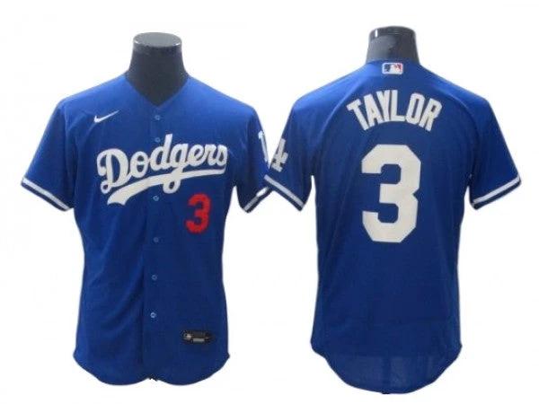 Los Angeles Dodgers #3 Chris Taylor Royal Alternate Flex Base Jersey by My Store