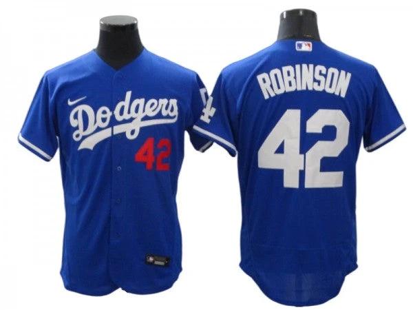 Los Angeles Dodgers #42 Jackie Robinson Royal Alternate Flex Base Jersey by My Store
