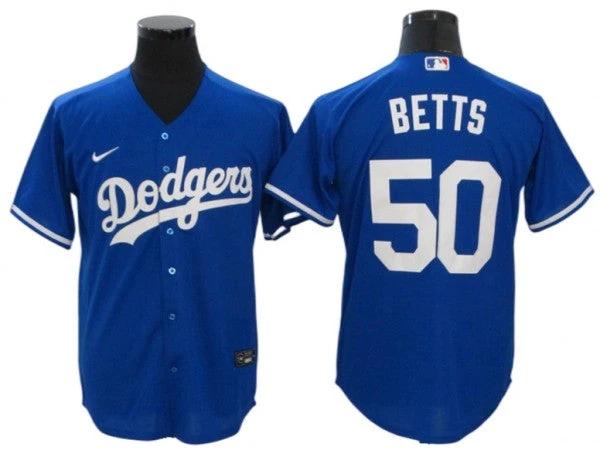 Los Angeles Dodgers #50 Mookie Betts Royal Alternate Cool Base Jersey by My Store