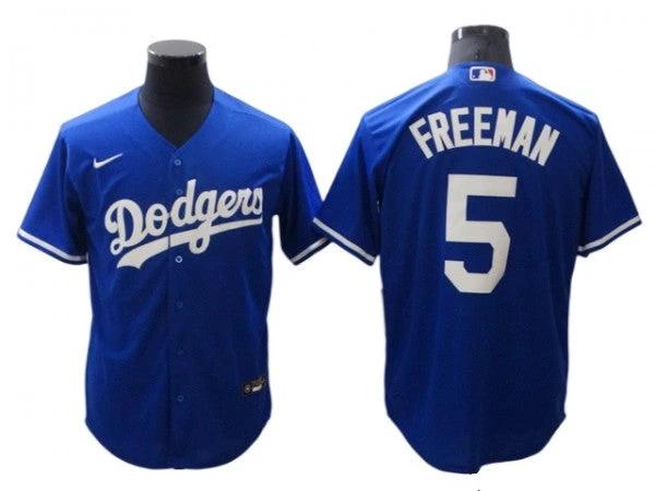 Los Angeles Dodgers #5 Freddie Freeman Royal Alternate Cool Base Jersey by My Store