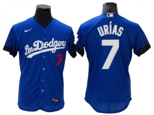 Los Angeles Dodgers #7 Julio Urías City Connect Flex Base Jersey - Royal by My Store