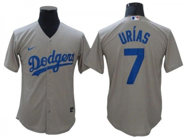 Los Angeles Dodgers #7 Julio Urias Gray Road Flex Base Jersey by My Store