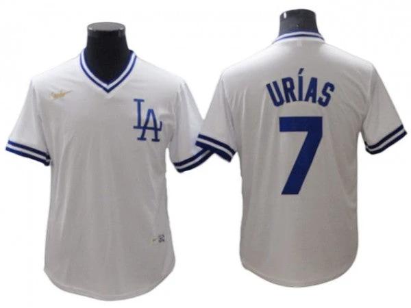 Los Angeles Dodgers #7 Julio Urías White Cooperstown Collection Jersey by My Store