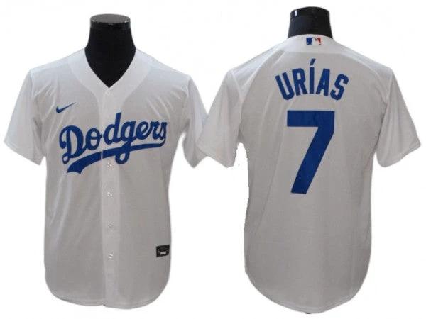Los Angeles Dodgers #7 Julio Urias White Home Cool Base Jersey by My Store
