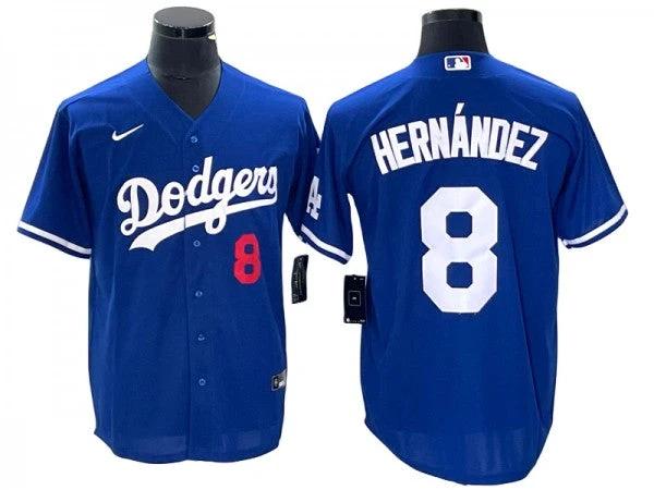 Los Angeles Dodgers #8 Enrique Hernández Royal Blue Cool Base Jersey by My Store