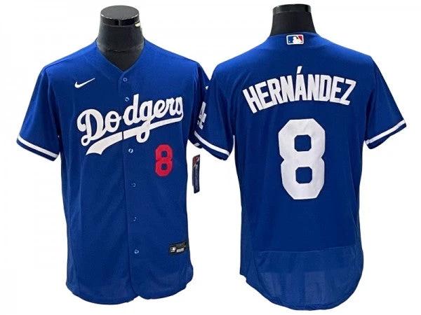 Los Angeles Dodgers #8 Enrique Hernández Royal Blue Flex Base Jersey by My Store