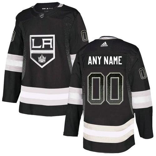 Los Angeles Kings Black Customized Team Logos Fashion Jersey by Hockey David