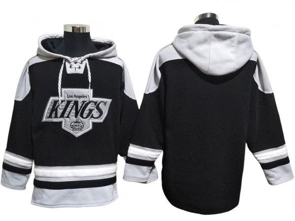 Los Angeles Kings Black Pullover Hoodie by Hockey David