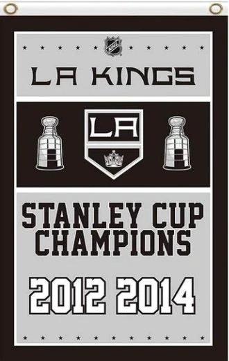 Los Angeles Kings Champions Flag 3X5Ft Polyester Digital Print Banner USA by flagsjustdoit