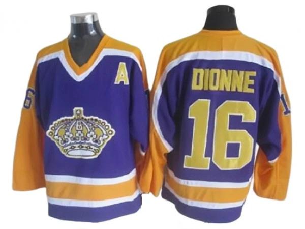 Los Angeles Kings #16 Marcel Dionne 1980 Vintage CCM Jersey - Purple by Hockey David