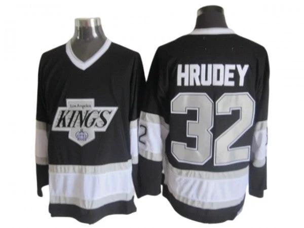 Los Angeles Kings #32 Kelly Hrudey 1993 Vintage CCM Jersey - Black by Hockey David
