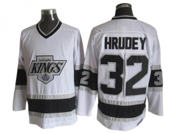 Los Angeles Kings #32 Kelly Hrudey 1993 Vintage CCM Jersey -White by Hockey David