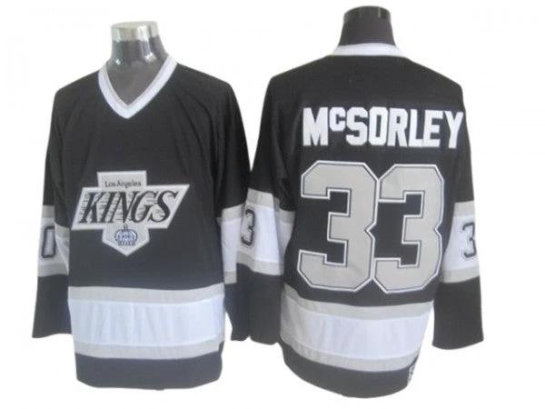 Los Angeles Kings #33 Marty McSorley 1993 Vintage CCM Jersey - Black by Hockey David