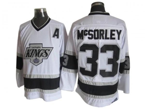 Los Angeles Kings #33 Marty McSorley 1993 Vintage CCM Jersey - White by Hockey David