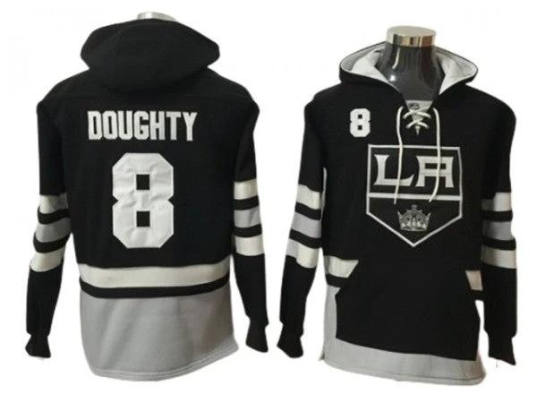 Los Angeles Kings #8 Drew Doughty Black Hoodie by Hockey David