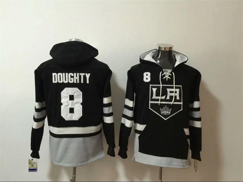 Los Angeles Kings #8 Drew Doughty Pullover Hoodie Black by Hoodie Pullover