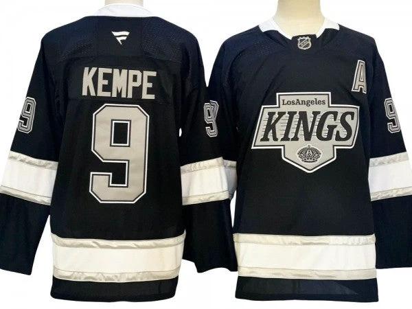 Los Angeles Kings #9 Adrian Kempe Black 2024 Home Jersey by Hockey David