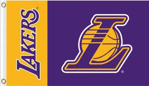 Los Angeles Lakers Club Flag 3X5Ft Polyester Banner USA Digital Print by flagsjustdoit