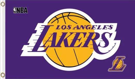 Los Angeles Lakers Club Sport Flag 3X5Ft Polyester Banner USA Digital Print by flagsjustdoit