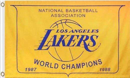 Los Angeles Lakers Custom Flag 3X5Ft Polyester Banner USA Digital Print by flagsjustdoit