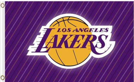 Los Angeles Lakers Team Flag 3X5Ft Polyester Banner USA Digital Print by flagsjustdoit